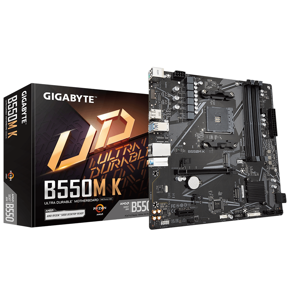 [AB550MK] BOARD GIGABYTE B550M-K DDR4 / AMD RYZEN MICRO ATX