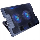 BASE REFRIGERANTE Portatil 2 Ventiladores Plegable Negro MOD:638A
