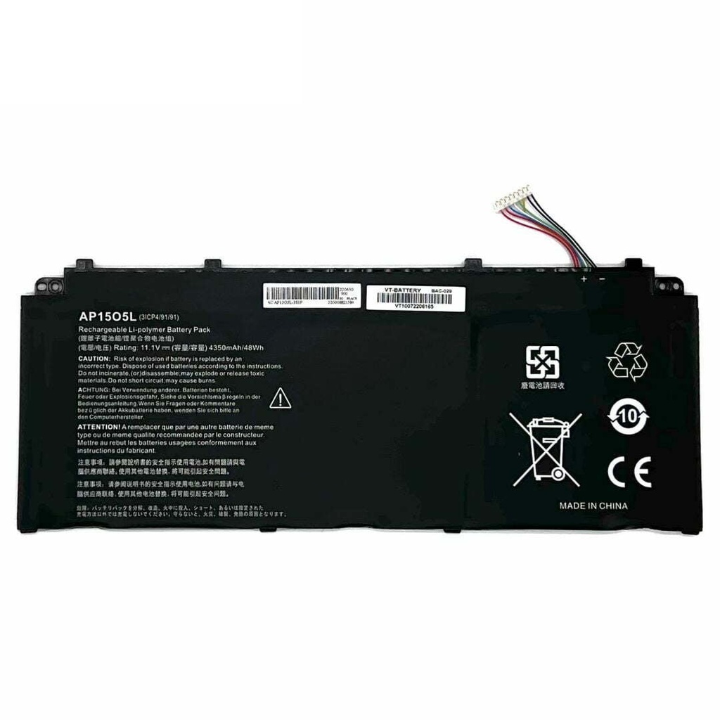 [A02116] Batería Acer AP1505L SPIN S 13 S5-371 S5-371-52JR 767P S5-371-7278 AP1503K