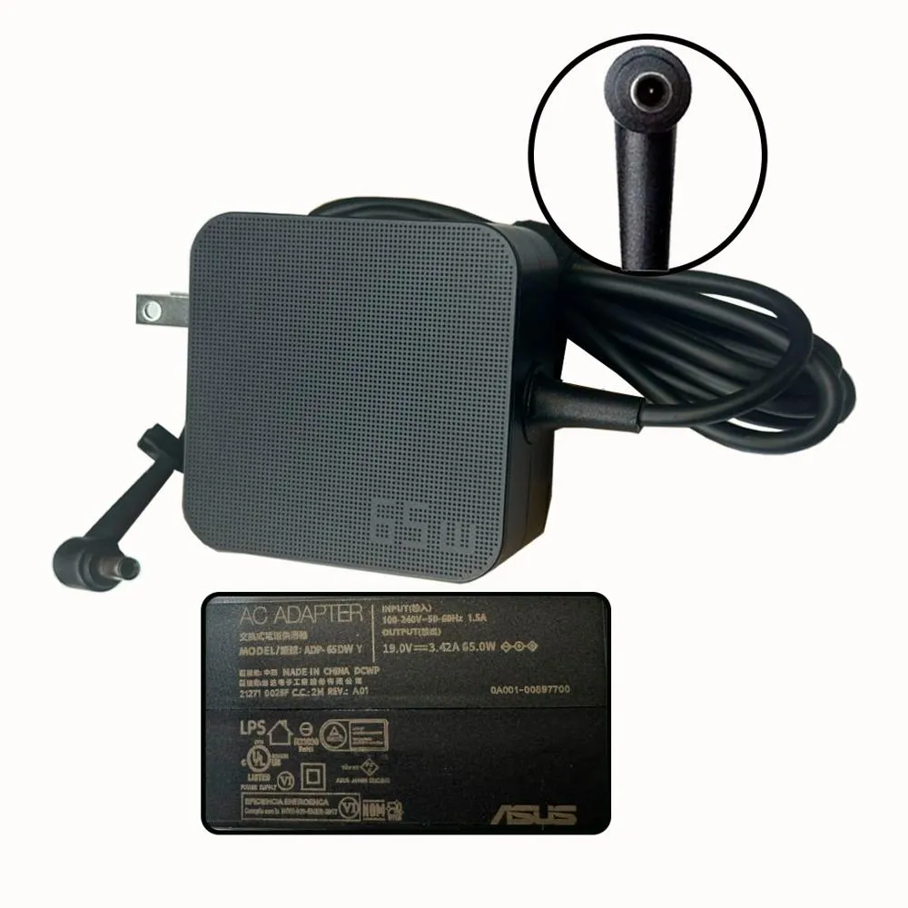 CARGADOR PARA ASUS ADP-65DW VIVOBOOK 19V 3.42A 4.5X3.0MM ORIGINAL