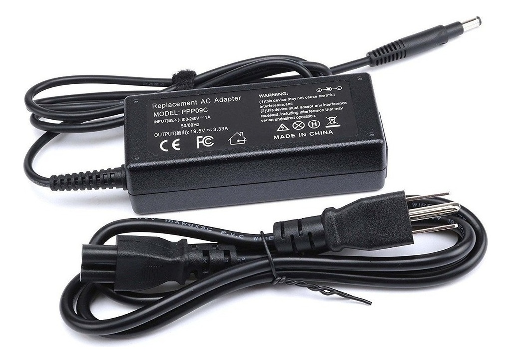 [A09503] CARGADOR PORTATIL HP SPECTRA 19.5V 3.33 AMP 4.8*1.7MM HOMOLOGADO