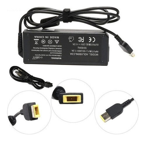 [A09601] CARGADOR PORTATIL LENOVO 20V 4.5 AMP USB HOMOLOGADO