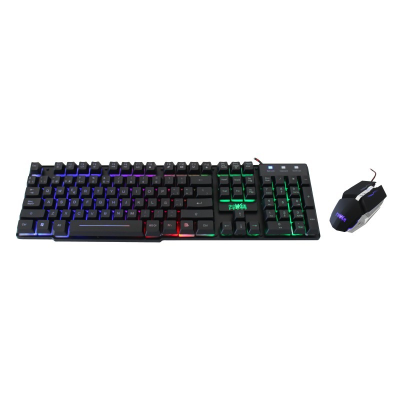 [A801] Combo Teclado y Mouse Gamer RGB Retroiluminado Modelo:GC-801 Power Group