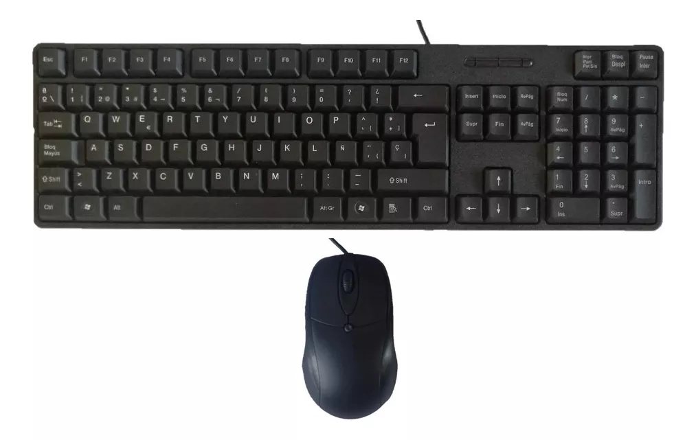 [23978] Combo Teclado y Mouse H8810 Económico Alámbrico