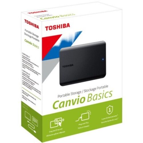 Disco Externo Toshiba Canvio Basics 2TB 3.0, Black