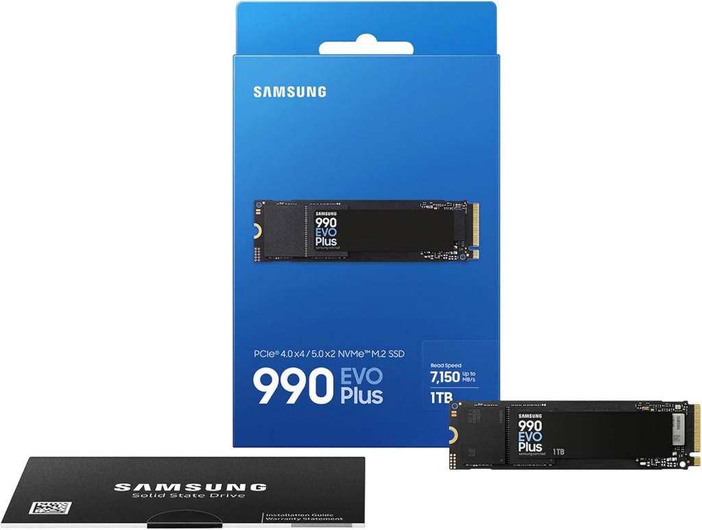 Disco SSD M.2 1TB SAMSUNG 990 EVO Plus Gen 4.0 Vel 7250 MB/s