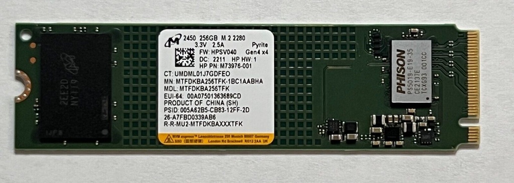[AOP256] Disco SSD M.2 NVME 256GB(Open Box) Varias Marcas