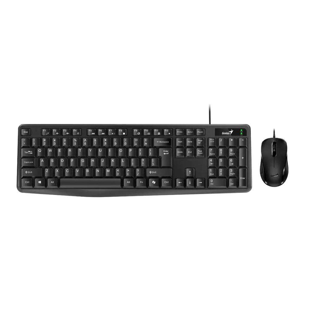 [GKM170] Kit de teclado y mouse Alámbrico Genius KM-170 Negro