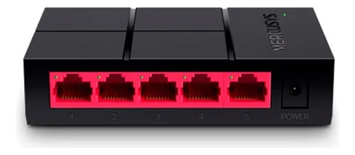 Switch Mercusys Ms105g De Escritorio 5 Puertos 10/100/1000 Gigabit