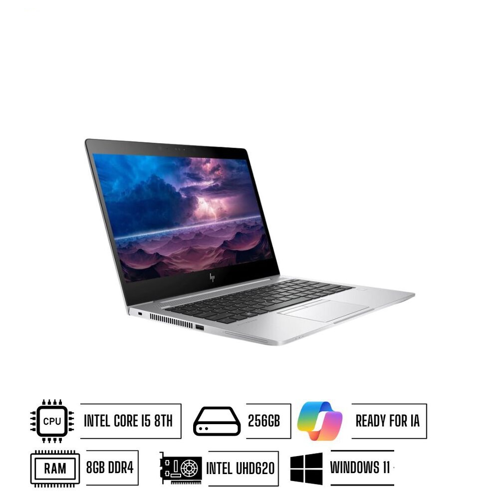 [B00282] PORTATIL HP ELTIBOOK 840 G6 INTEL CORE i5-8265U RAM DDR4 8GB SOLIDO 256GB 14 PULG WINDOWS 11 PRO