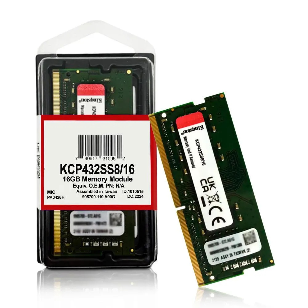 RAM PORTATIL DDR4 16GB 3200MHZ KINGSTON MODELO: KCP432SS8/16