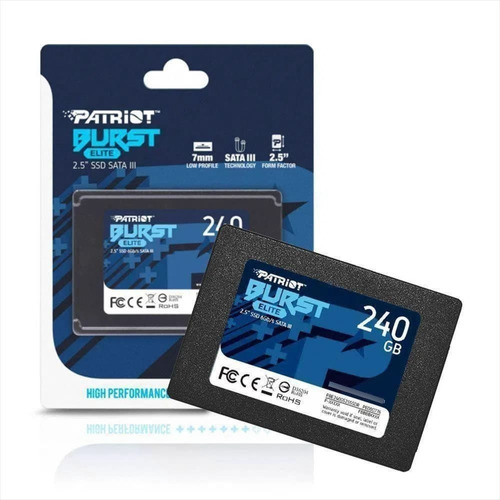 [A38000] SSD 240GB PATRIOT BURST MODELO:PBE240GS25SSDR