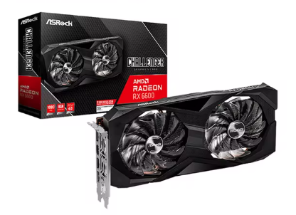 [ASR6600N] TARJETA DE VIDEO AMD RADEON RX 6600 8GB GDDR6 ASROCK NEGRO