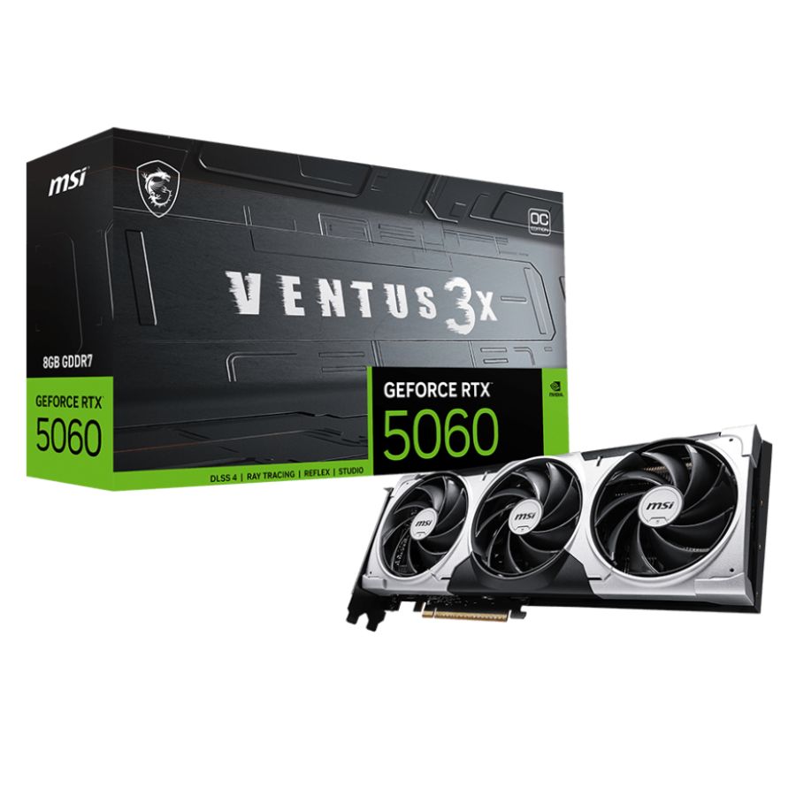 TARJETA DE VIDEO GEFORCE RTX 5060 8GB MSI VENTUS 3X OC