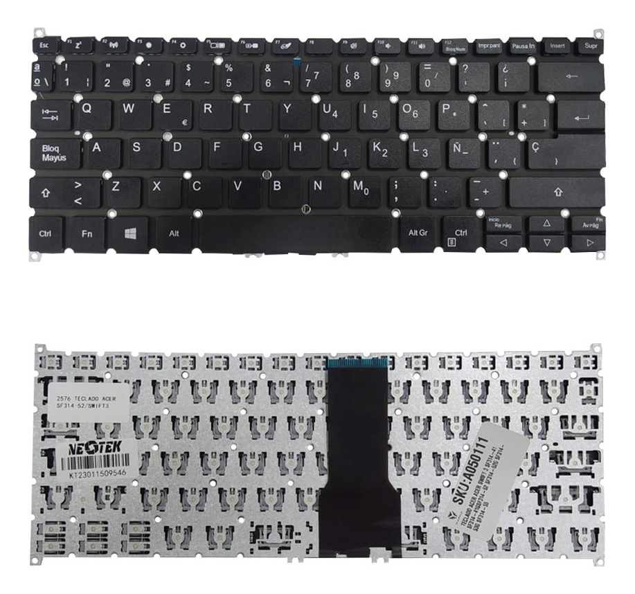 [A05101] TECLADO ACER ACER SWIFT 3 SF314-41 SF314-41GSF314-52 SF314-52G SF314-53G SF314-55 SIN POWER