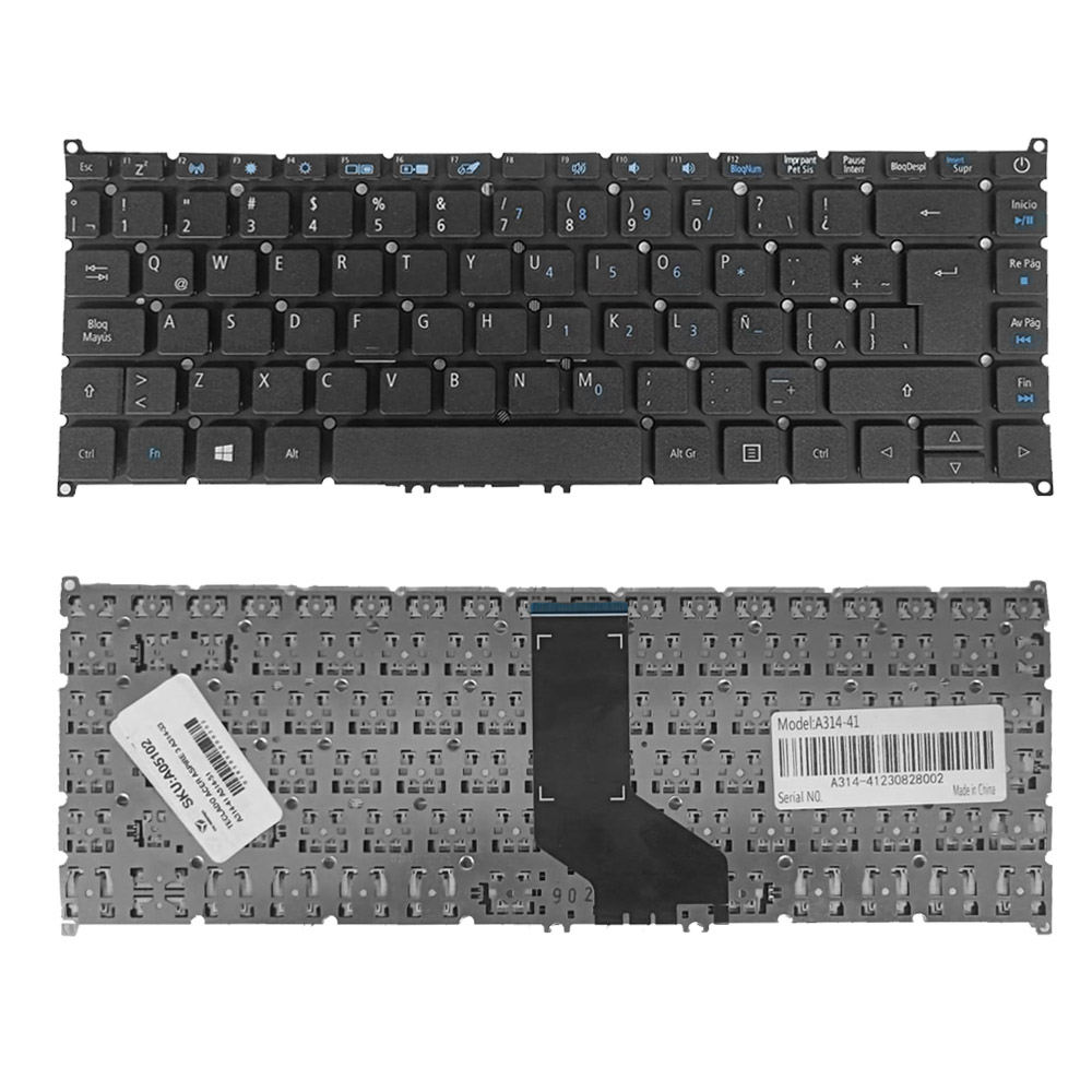 TECLADO ACER ASPIRE 3 A314-33 A314-41 A514-51G 314-21 A514-51 A514-52 A514-53 A514-112.4 lbs TMP40-51 TMP40-51 CON POWER