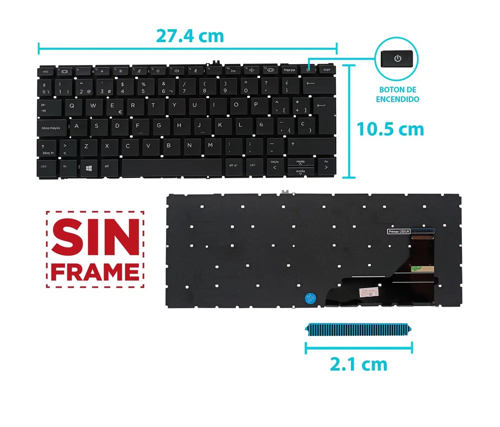 TECLADO HP 830 G7 830 G8 735 G7 735 G8 830 G7/830 G8/735 G7/735 G8