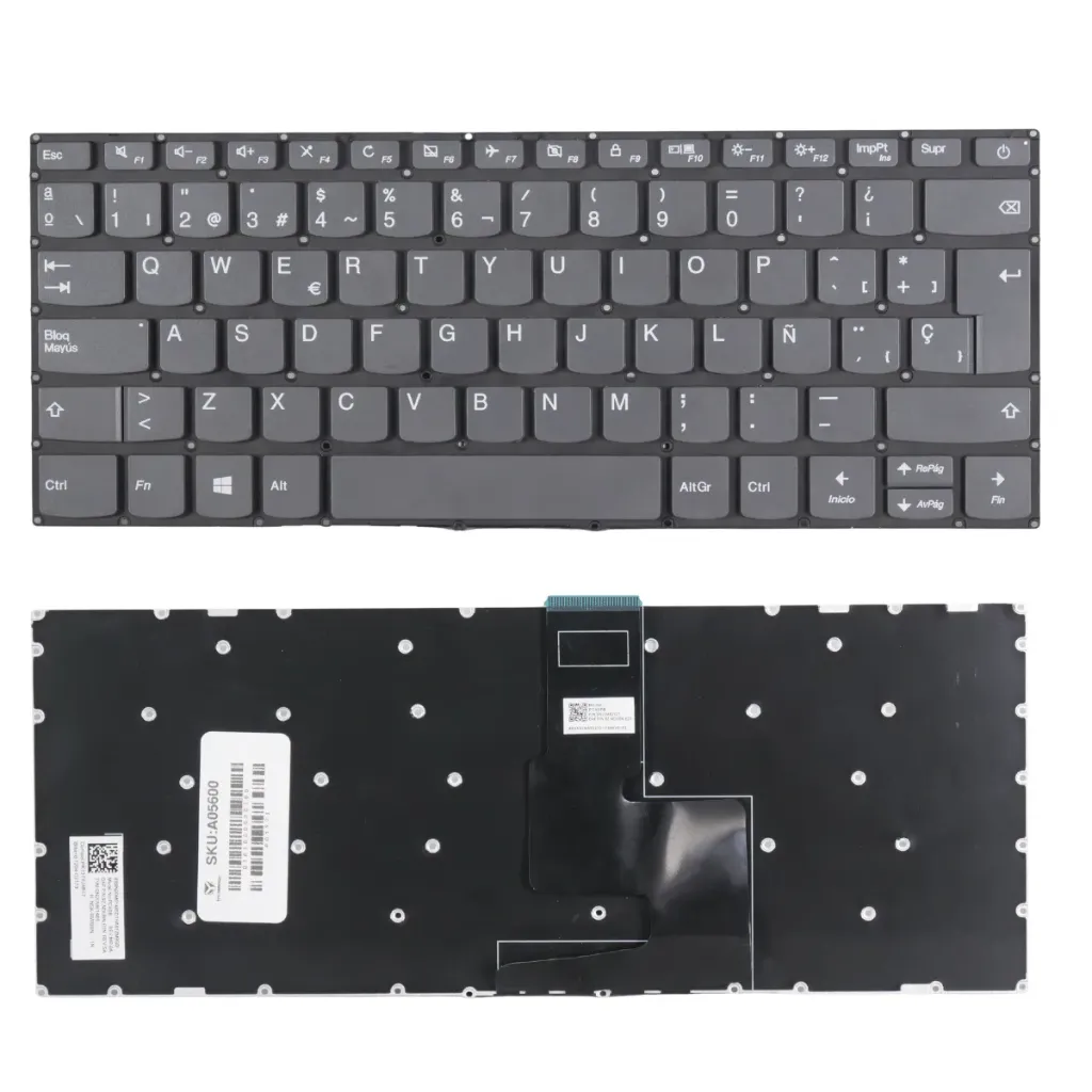 TECLADO LENOVO IDEAPAD 320-14ISK 320S-14IKB - 520S-14IKB- S145-14API COLOR GRIS