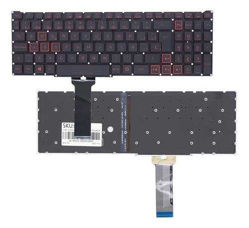 TECLADO PORTATIL ACER NITRO 5 AN515-54 AN515-43 AN515 54 AN715 51