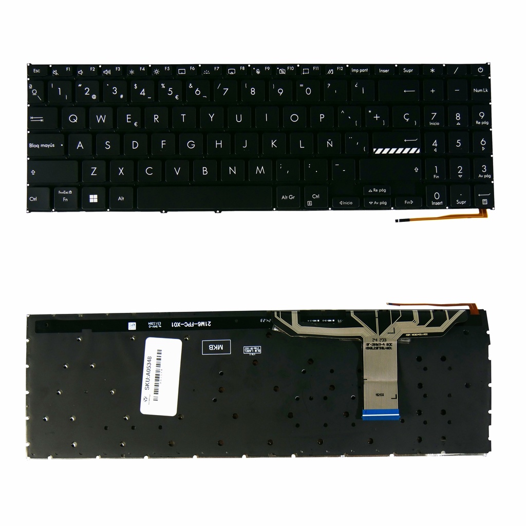[A05348] TECLADO PORTATIL ASUS X1502 X1502za M1502 X1503 M1503qa