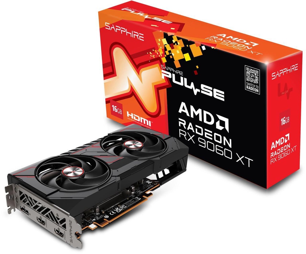 Tarjeta de video SAPPHIRE PULSE Radeon RX 9060 XT 16GB