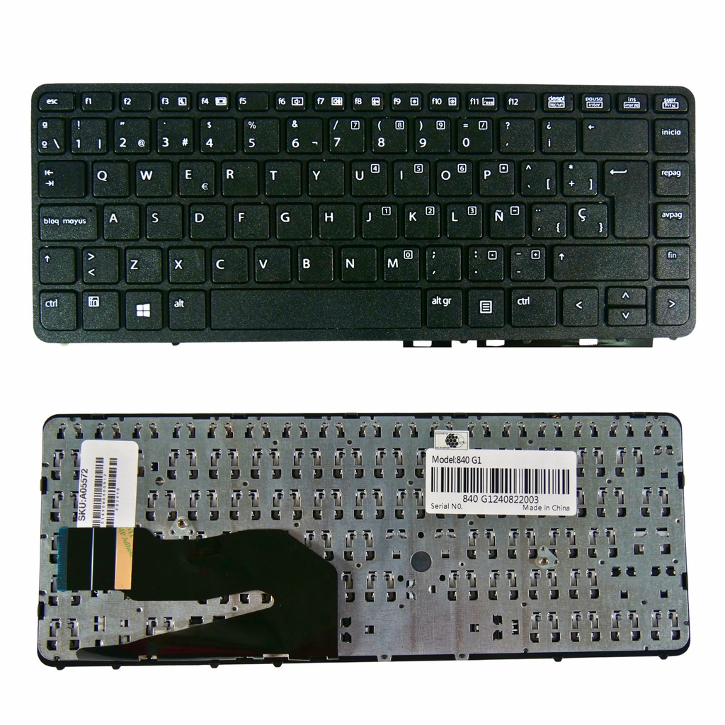 [A05572] Teclado Compatible HP 840 G2, 850 G2, 840 G1, 850 G1 Español