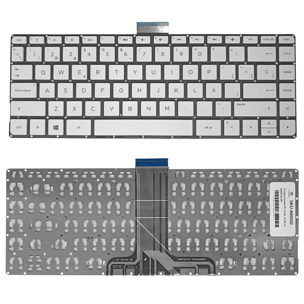 [A05532] Teclado Portatil HP 14-AX 14-CB 14-AX030 BLANCO