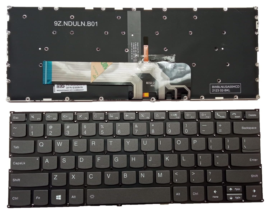 Teclado US para Lenovo ThinkBook 13s-IWL 13s-IML 14s-IWL 14s-IML 14-IML 14-IIL RETROILUMINADO