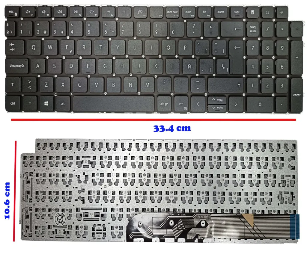 [A05414] Teclado Dell Inspiron 15  3511 3515 15 5515 7510 16 7610 Latitude 3520 3530 3540 Vostro 3520 5510 5515 7510 766 52