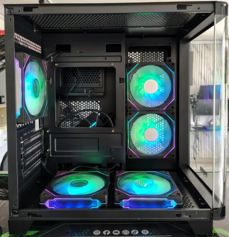 [R57162SKR-P] CPU POWER GROUP RYZEN 7 5700G BOARD ASUS PRIME A520M-K / RAM 16GB RGB 3200MHZ / SSD HIKSEMI M.2 512GB / CHASIS W28