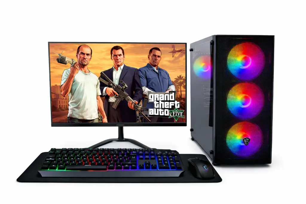 CPU POWER RYZEN 7 8700F/ASUS PRIME B650-F/RAM DDR5 16GB/SSD NVME 512GB/RTX 3050 6GB MSI/750W MSI + MONITOR 24" + TECLADO Y MOUSE