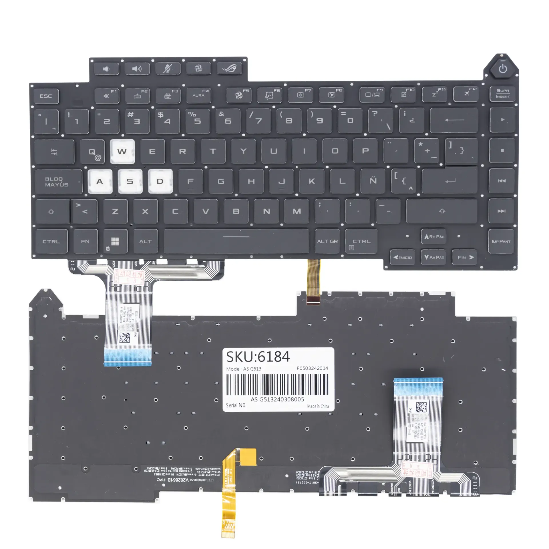 [A05355] TECLADO ASUS ROG STRIX G15 G513 G513Q G513QM G513QY G533