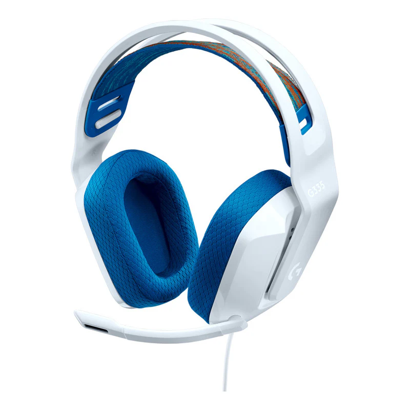 [G335B] Auriculares Gamer Logitech G335 con   Cable y Micrófono para PC, Xbox, Playstation (Blanco)