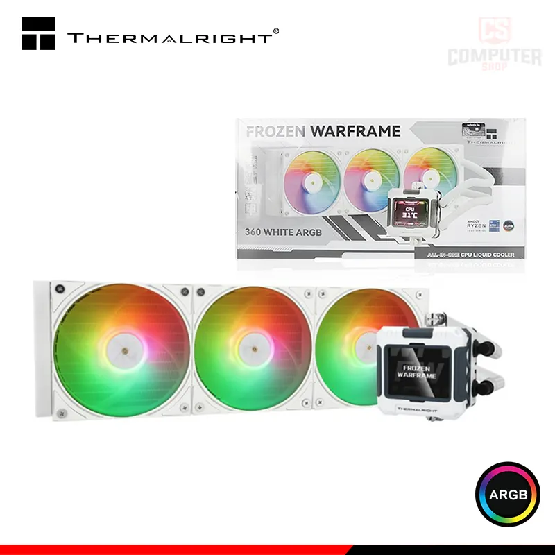 [RFW360W] REFRIGERACION LIQUIDA THERMALRIGHT FROZEN WARFRAME 360 BLACK ARGB (Blanco)
