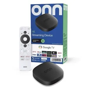 TV Box Onn 4K UHD Streaming Google TV Dolby Control Voz