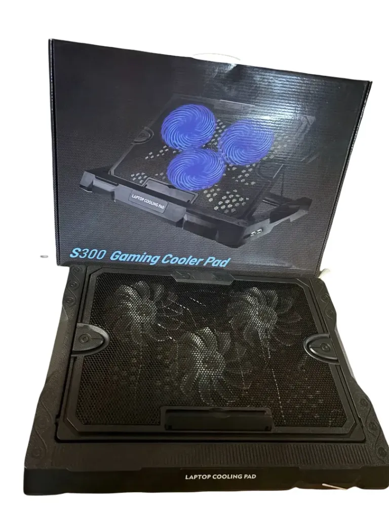 BASE REFRIGERANTE GAMER 3 VENTILADORES+ CONTROL VELOCIDAD PLEGABLE MOD:S300