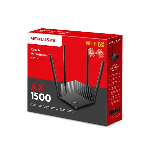 Router MR1500X Wi-Fi 6 AX1500 MERCUSYS