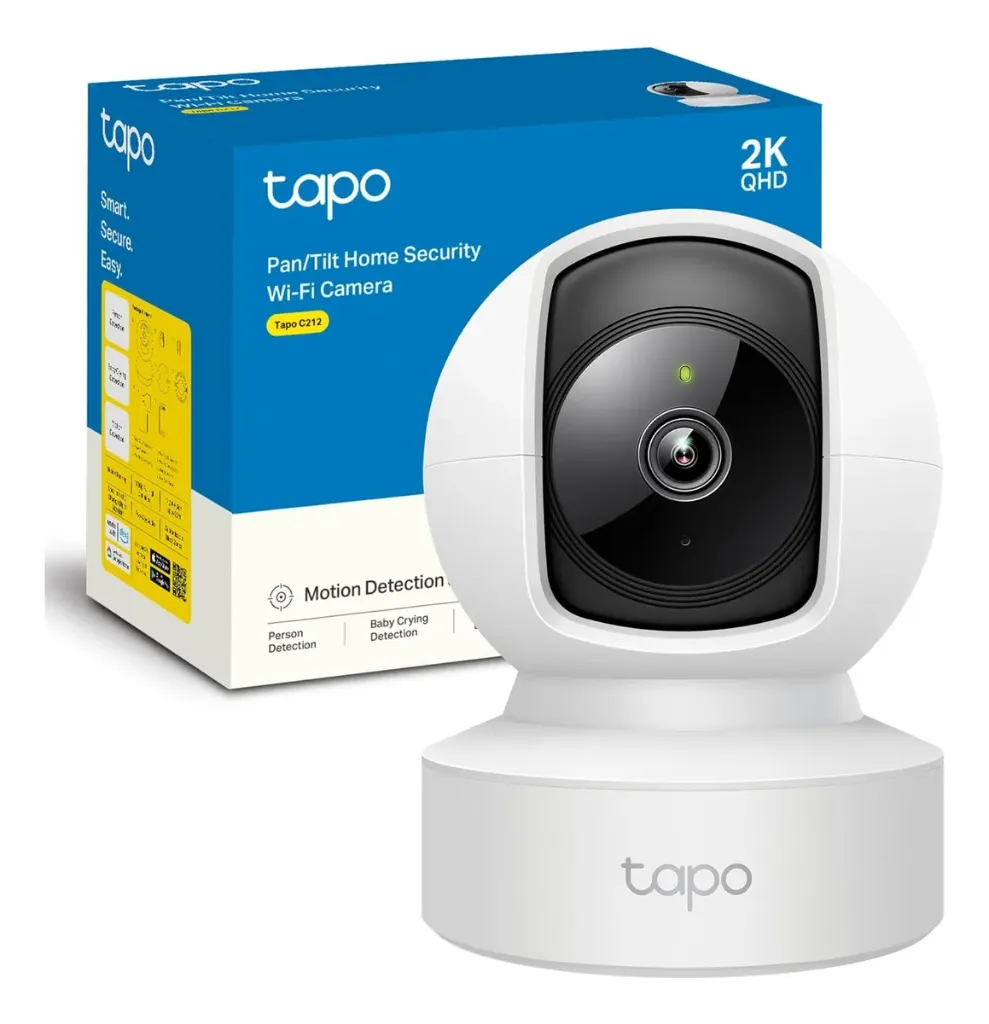 [C212] Tp-Link Tapo C212 WiFi Vigilancia 360° 2K 3MP IA Vision Nocturna
