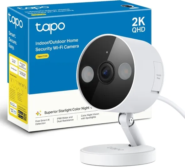 Tp-Link Tapo C120 Cámara de Seguridad Interior/exterior Wi-fi 2k Fija