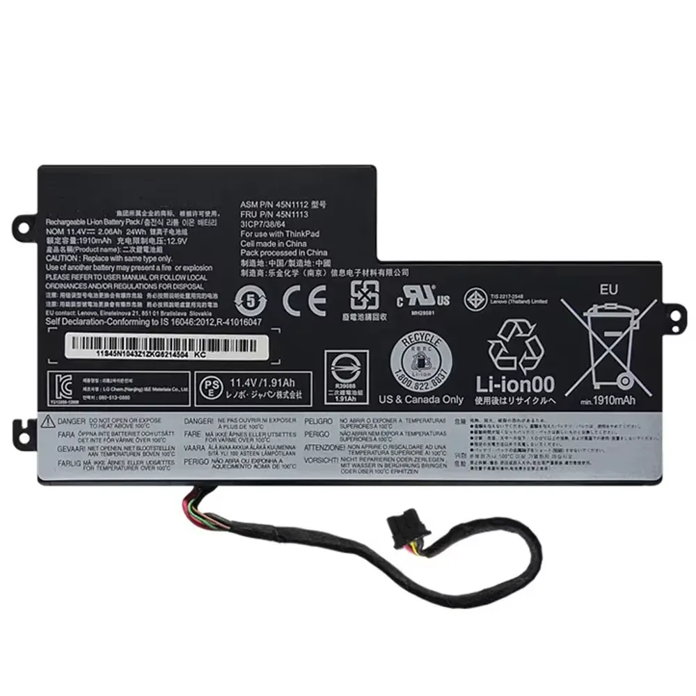 [A02648] BATERIA LENOVO T440S T440 T450 T450S T460S T460 X240 X250 MODELO: 45N1111 45N112 INTRENA