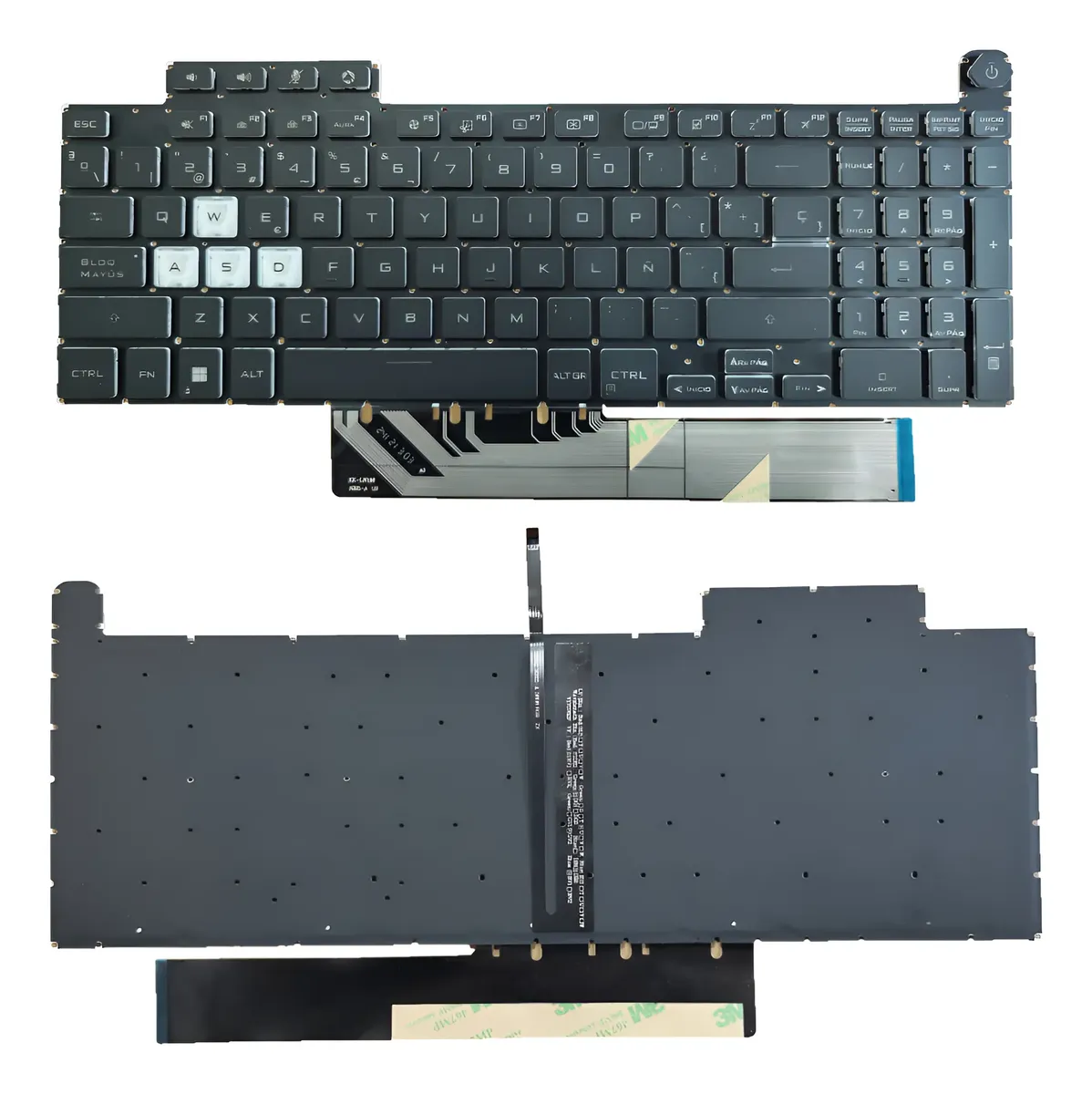 TECLADO ASUS TUF GAMING F15 Fa507 Fx507 Fx707 Fx517 TECLAS BLANCA RETROILUMINADO
