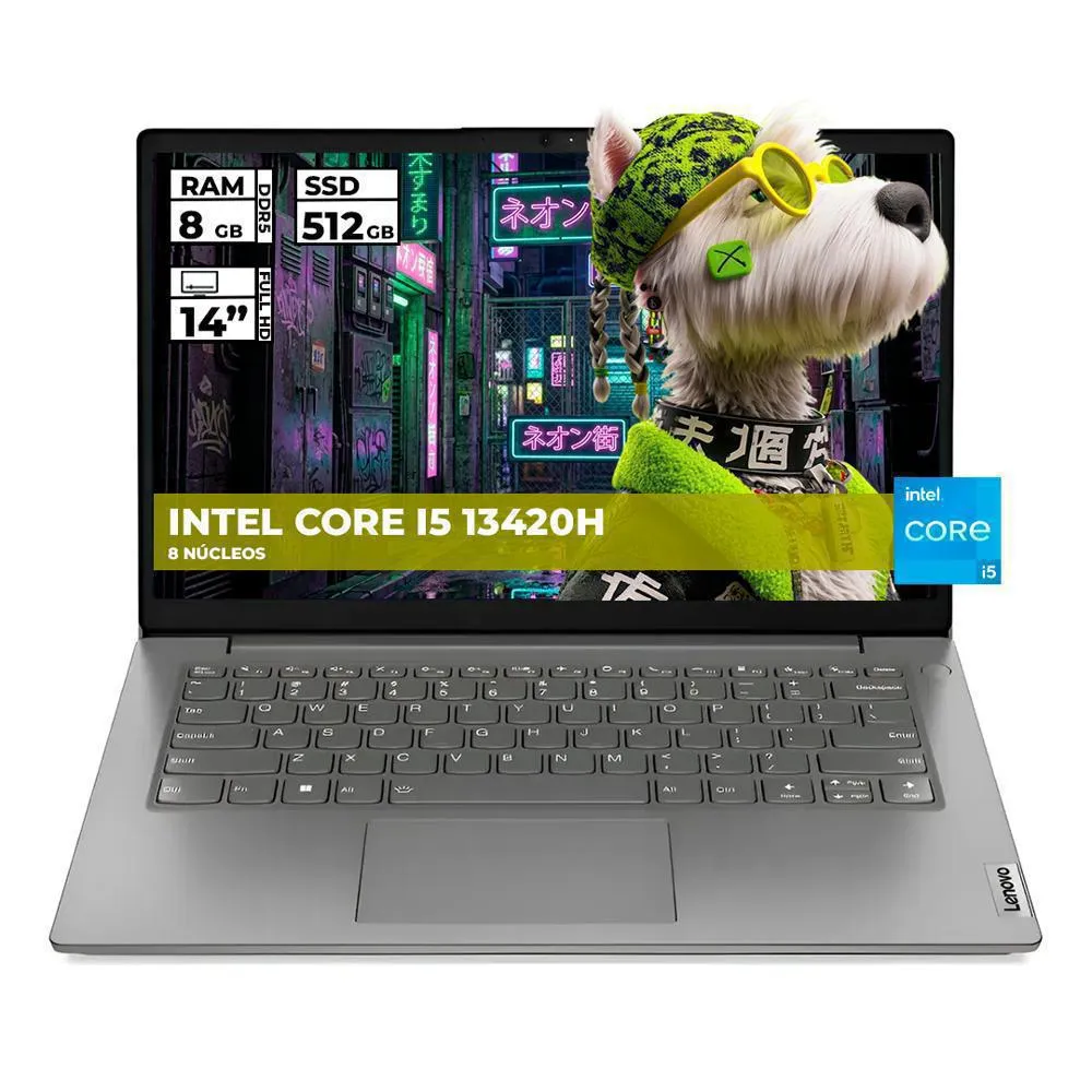 PORTATIL LENOVO V14 G5 IRL INTEL CORE I5 13420H RAM 8GB SSD 512GB 14 PULG FHD
