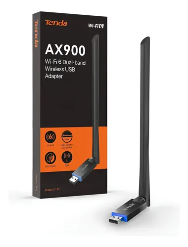Adaptador Usb Wi-fi 6 Tenda U11 Pro Ax900 Dual Band Negro