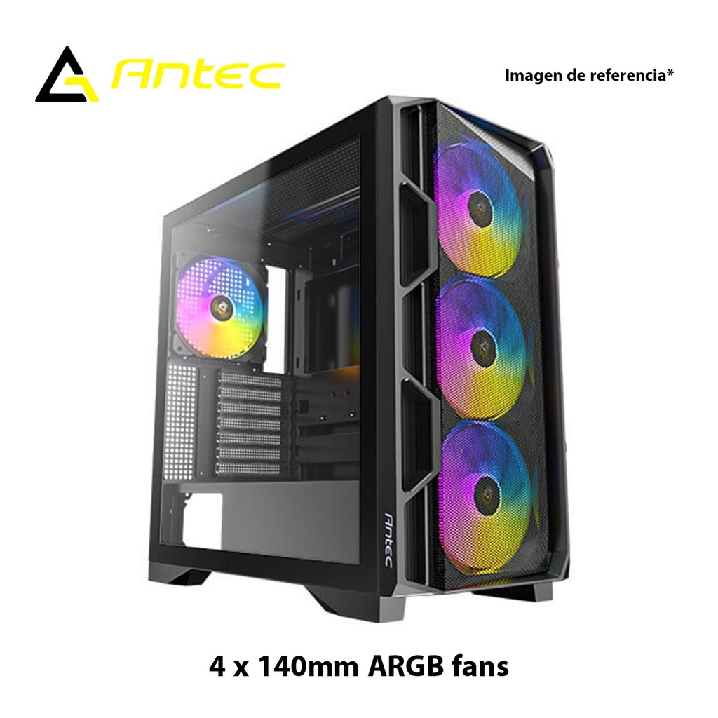 [SPE-16615] CAJA ANTEC AX1000 VIDRIO TEMPLADO +4 ARGB 140mm