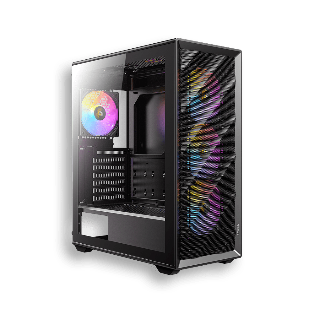 CAJA ANTEC AX85 VIDRIO TEMPLADO + 4 FAN ARGB