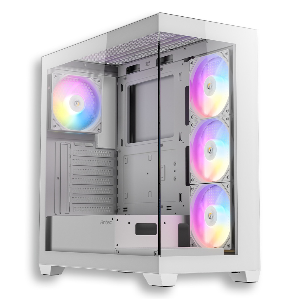 [SPE-16579] CAJA ANTEC CX300 VIDRIO TEMPLADO + 3 ARGB BLANCO