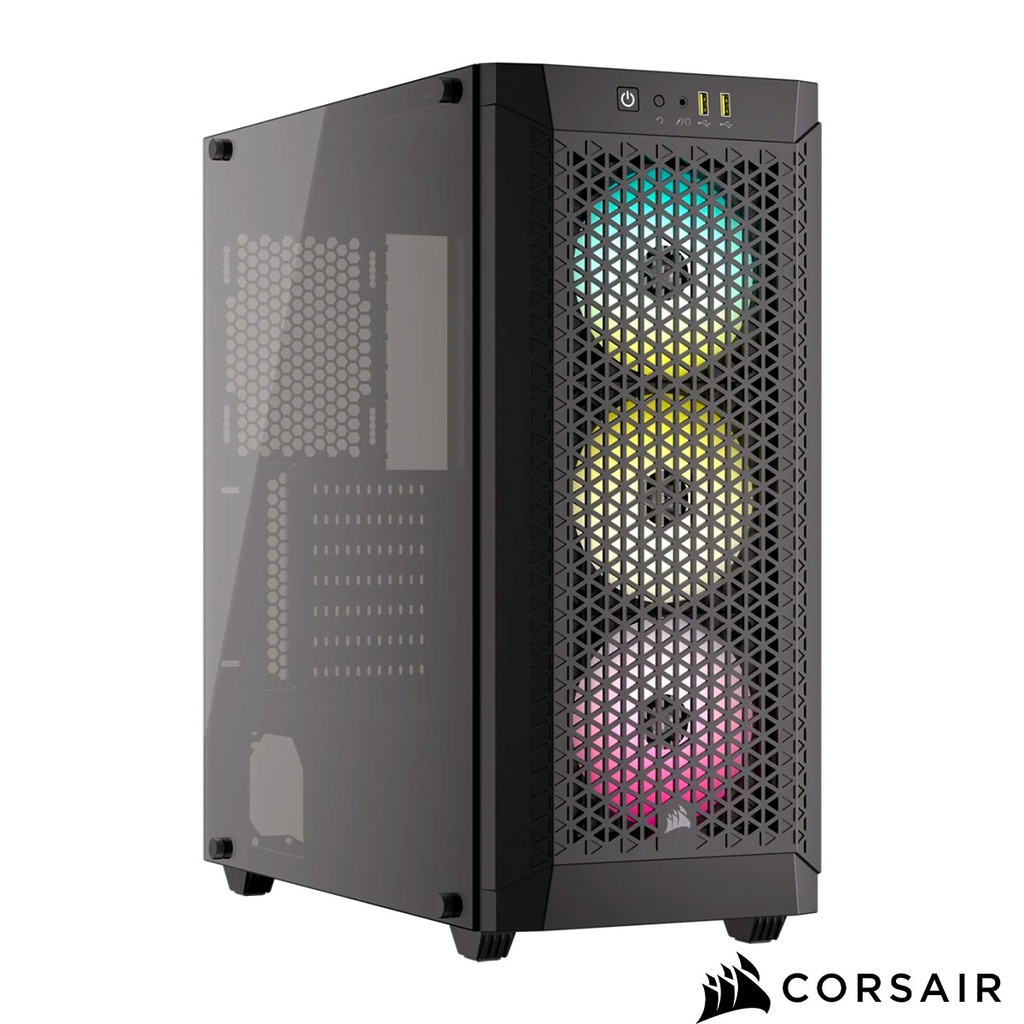 [SPE-16574] CAJA CORSAIR 480T VID. TEMP+ 3 ARGB AIRFLOW NEGRA