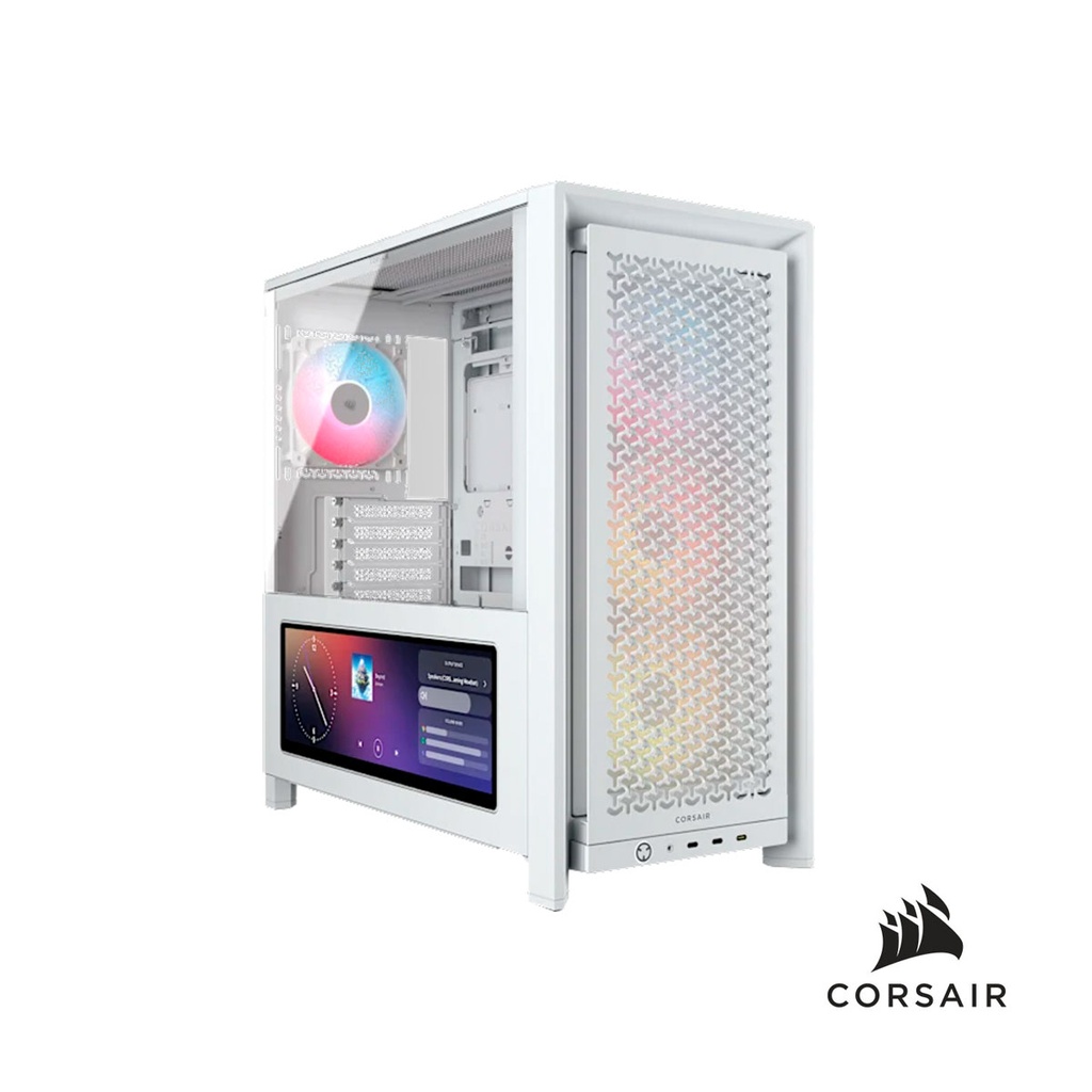 [SPE-16622] CAJA CORSAIR FRAME 4000D LCD RS V.T.+4 ARGB BLANCO PREMIUM