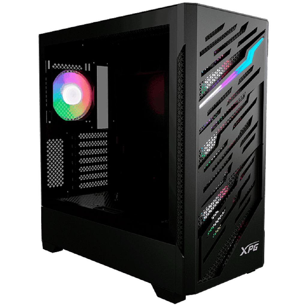 [SPE-16569] CAJA XPG STARKER AIR BTF VID. TEMP. + 4 ARGB NEGRO (REPARADA)