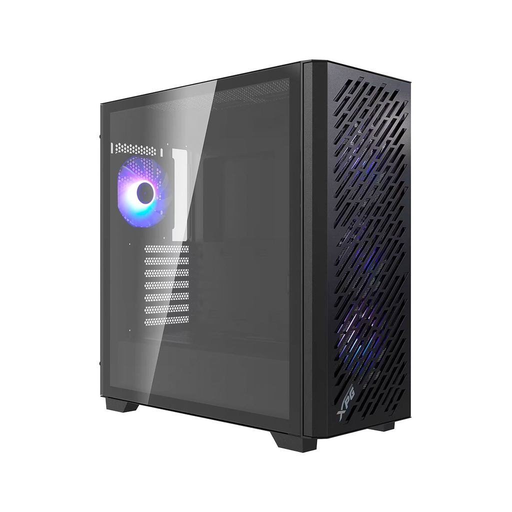 [SPE-16588] CAJA XPG VALOR AIR PRO VID. TEMP. + 4 ARGB NEGRO